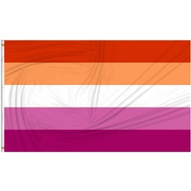 GAKA FAVOR 3 x 5 Feet Lesbian Flag, Lesbian Pride Festival Flag (Pack of 1)