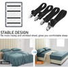 Pack of 8 Bed Sheet Tensioners, Adjustable, 67-250 cm, Elastic