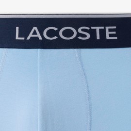 Lacoste - Calzoncillos Tipo Calzones de algodón elástico para Hombre, Paquete de 3, Aqua/Tranquil Blue/Dove Grey, X-Large