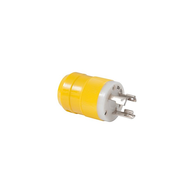 Marinco 305CRPN Male Plug, 30A 125V,Yellow