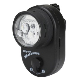 Asahi Electric Kasei Smile Kids Bicycle Light 3 LED Front Basket Clip Light Black AKU-4304