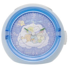 Arias 2925-811 Sumikko Gurashi Alarm Clock, LED Clock, 8 Tunes Melody Alarm, Starry Sky Sanpo, Blue