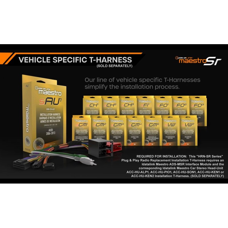 Idatalink Maestro ADS-MSR Universal Car Stereo Replacement Interface for Factory