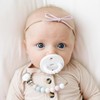 Ryan & Rose Cutie PAT Pacifier Teether (Slant, White)