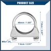 INFINAUTO Round U Bolt Muffler Exhaust Clamps for Car /