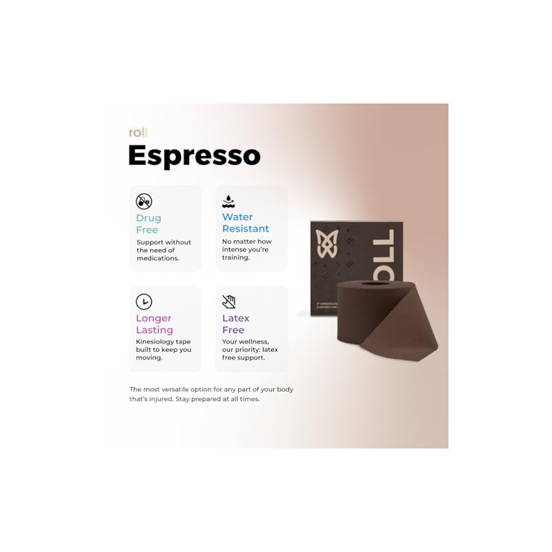 Spidertech Kinesiology Atheletic Tape 2 Inch Rolls (5 Metres Uncut)