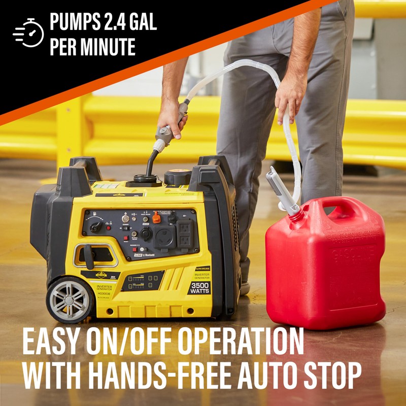 Deway Automatic Fuel Transfer Pump with Nozzle for Quick Flow