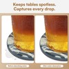 Absorbent Stone Coaster with Holder Set of 6 - Diatomite