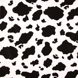 Hobby Lobby Black & White Cow Print Cotton Calico Fabric (1 Yard) - Printed Sewing Lightweight Precut Fabric for Sewing Clothes, Homeware, & Other Accessories