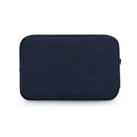 DOB SECHS Waterproof Canvas Mini Travel Makeup Carrying Case Wash Bags Cosmetic Bag Portable Electronics Accessories Organizer Wash Gym Shaving Bag, Blue