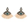 Evil Eye Tassel Earrings, Tear Evil Eye Earrings for Women,