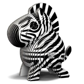 Eugy 3D Model: Wild Animal/Zebra 6x4.3x6.8cm, in Carton, boxed, 6+