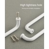 funifiti 5 Pack Long Handles for Kitchen Cabinet Modern White