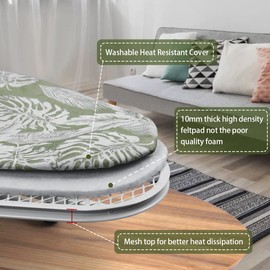 Duwee 12×32 in Table Top Ironing Board with Unique Iron Rest, Thicken Felt Padding, Heat Resistant Cover