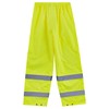 Ergodyne Standard Class E Lightweight Hi-Vis Rain Pants, Lime, Large