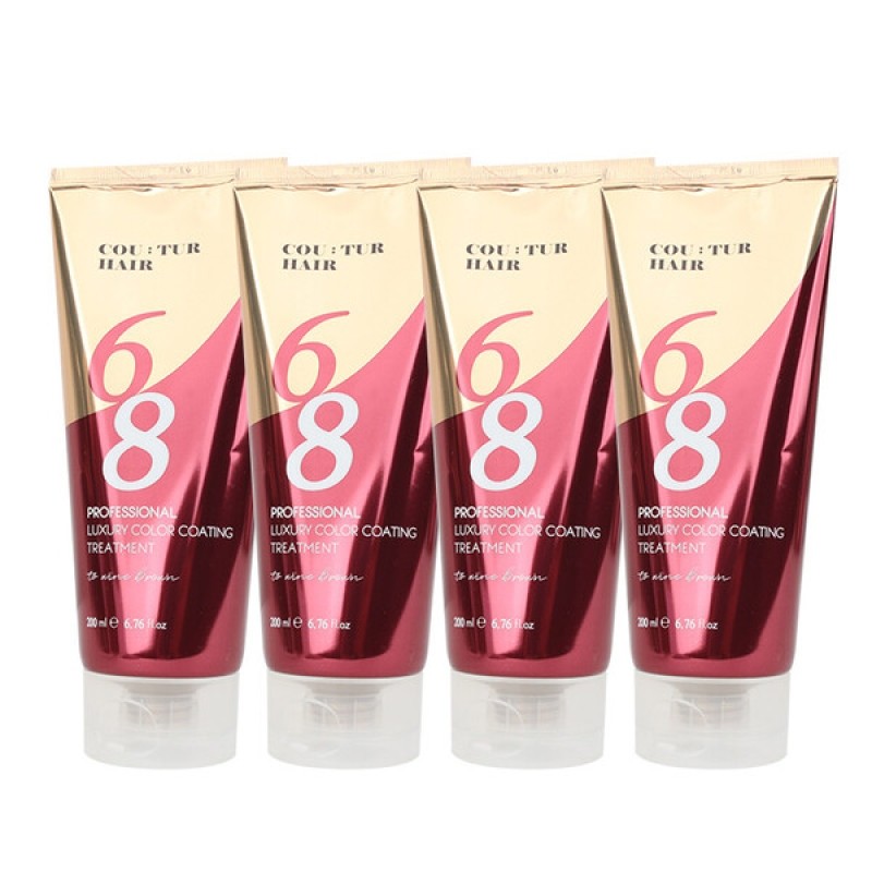 (4 pieces) Couture Hair Color Coating Treat Wine Brown 200ml