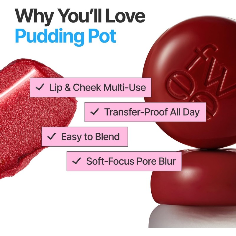 fwee Lip & Cheek Blurry Pudding – Acabado Natural y