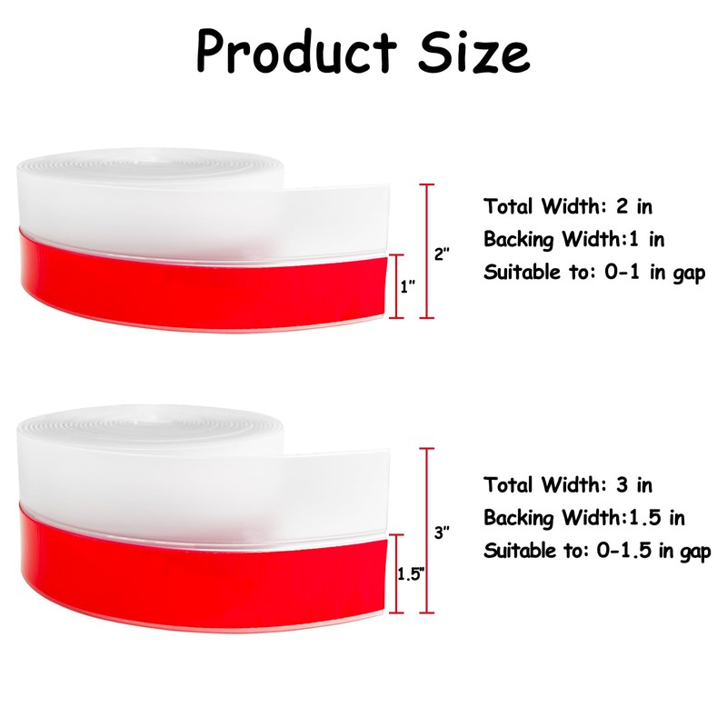 Silicone Weather Stripping, 3 inch (W) x 20 Ft (L)