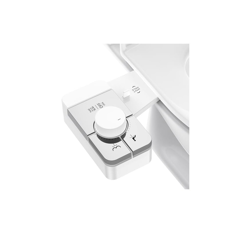Bidet Attachment for Toilet, White