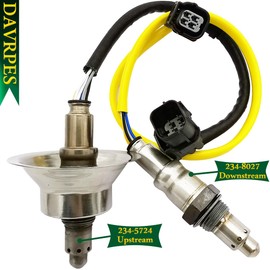 DAVRPES 2PCS 36531-5K8-004 36532-5AA-A51 Upstream Downstream Oxygen O2 Sensor for Honda Civic 2016-2020 1.5L-L4, Honda CR-V 2017-2020 1.5L-L4 Replace#234-5724 234-8027