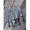 ripper_blades HAND FORGED DAMASCUS STEEL CHEF KNIFE KITCHEN SET WITH