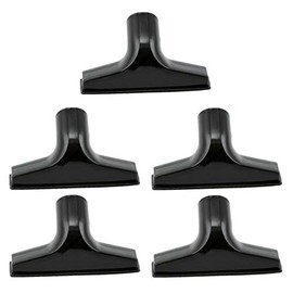 HASMX 5.5" Wide Black Vacuum Upholstery Brush for Bissell, Dyson, Electrolux, Eureka, Kirby, Oreck, Rainbow, Shop Vac Vacuums, Fits 1.25" Vacuum Cleaner Upholstery Tool Vac Attachment (5-Pack)
