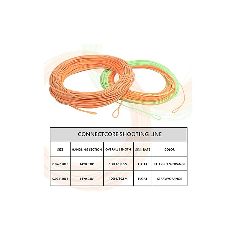 Maxcatch 20/30lb Connector Core Running Line Shooting Line Nymph Fly
