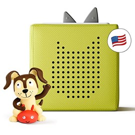 Toniebox Audio Player Starter Set with Playtime Puppy - Listen, Learn, and Play with One Huggable Little Box - Green