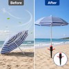 Beach Umbrella Sand Anchor for Outdoor Shade – Heavy-Duty Spiral
