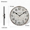 YOAI Wall Clock Kitchen Clock Vintage Shabby Chic Antique Nostalgia