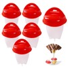 JJYHEHOT 6 Pcs Egg Cooker, Silicone Non-stick Egg Boiler, No