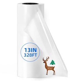 DTF Transfer Film Roll,13x328FT Single Sided Matte Premium Clear PET Heat Transfer Paper, Cold and Hot Peel,Paper Sheets for DTF Printer, Direct to Film Printing for DIY Custom T-Shirts Textile