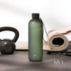 KIVY Large Water Bottle 50oz [Lightweight & Shatterproof] Fits Backpack