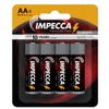 Impecca Double A Batteries (4 Pack) High Performance 1.5 Volt