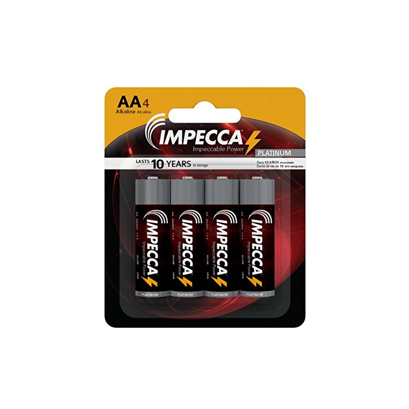 Impecca Double A Batteries (4 Pack) High Performance 1.5 Volt