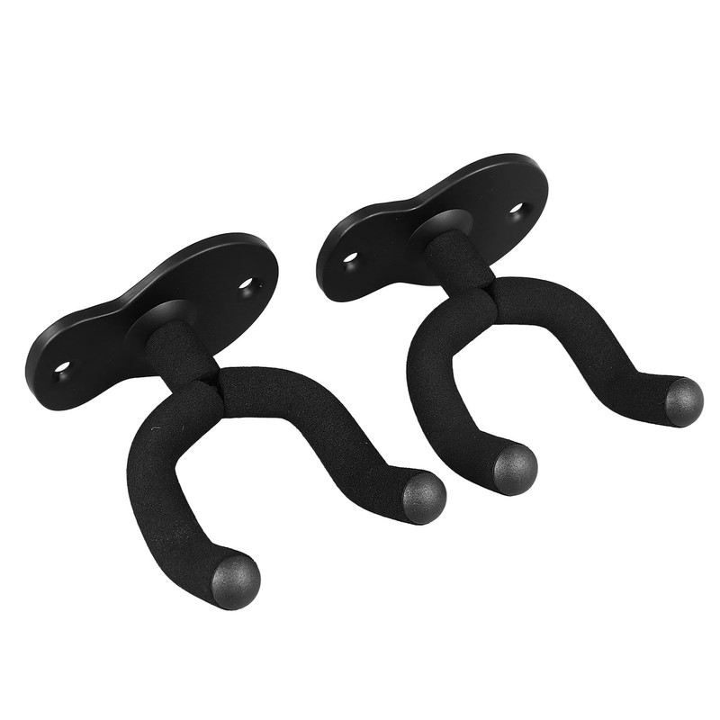 2PCS Guitar Wall Mount Hanger Metal Multifunctional Guitar Hangers Hook