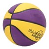 Rubber Basketball, Yellow Purple Wearproof Leakproof Training Basketball for Basketball