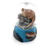 Onwomania Otter Fish Otter Height 6.5 cm Snow Globe Glitter