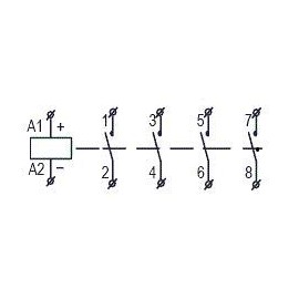 60 AMP LIGHTING CONTACTOR 4 Pole 120V Coil with Optional Auxiliary Contact