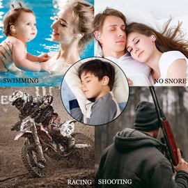 Tynub Noise Reduction Ear Plugs, NRR 40dB Ultra Comfortable Silicone Reusable Ear Plugs for Sleeping, Snoring Swimming, Studying, Concerts, Noise Cancelling and Hearing Protection