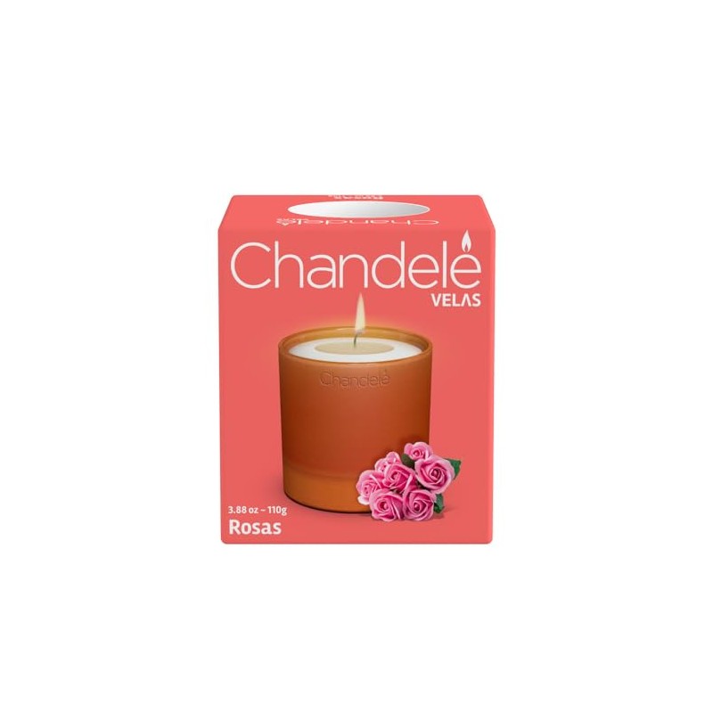 Vela aromática Rosas en Vaso de barro