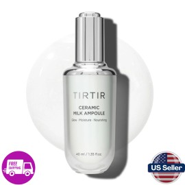 TIRTIR Ceramic Milk Ampoule 1.35oz – Hydrating Korean Serum for Glass Skin Glow
