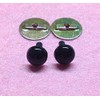 celloexpress 6mm Solid Black Safety Eyes with Metal Backs for