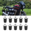 Windshield Screw, 10pcs Universal Motorcycle Windshield Windshield M5 Socket Cap