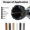 LATTHANT Deburring External Chamfer Tool With Tungsten Carbide Blade, Bolt