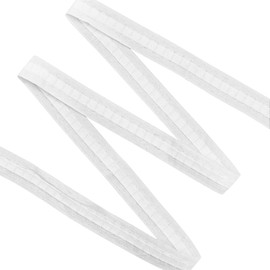 Jinlaili Curtain Tape Ruffle Tape, 30 m x 2.7 cm, Curtain Tape, Universal Tape, Curtain Heading Tape, Polyester, White