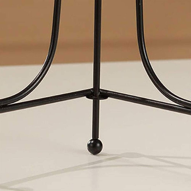 SagaSave 1PC Table Top Easel, Black Iron Easel Plate Decorative