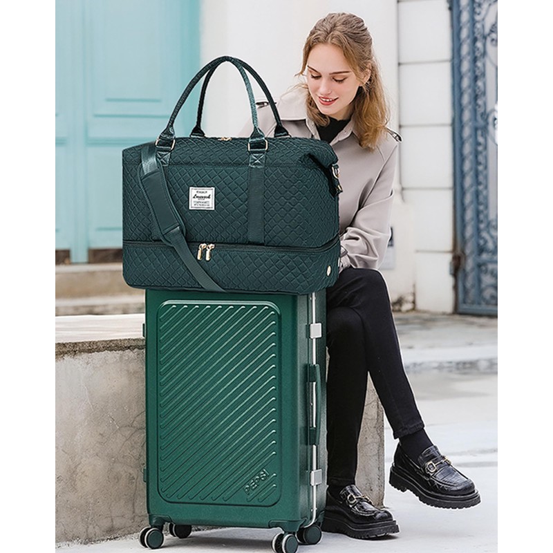 LOVEVOOK Women's Large Travel Bag with Shoe Compartment and Wet