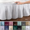 Collections Etc Wrap Around Bed Skirt, Easy Fit Elastic Dust