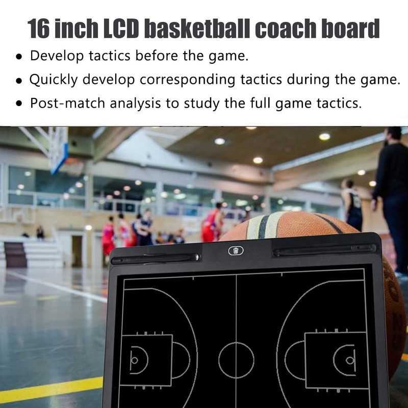 Pure Vie Electronic Basketball Coaching Board LCD Basketball Coaches Tactical